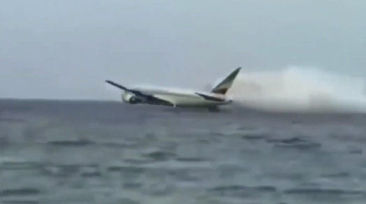  
Hình ảnh được nghi là máy bay gặp nạn của hãng Hàng không Sriwijaya Air (Ảnh cắt từ clip)
