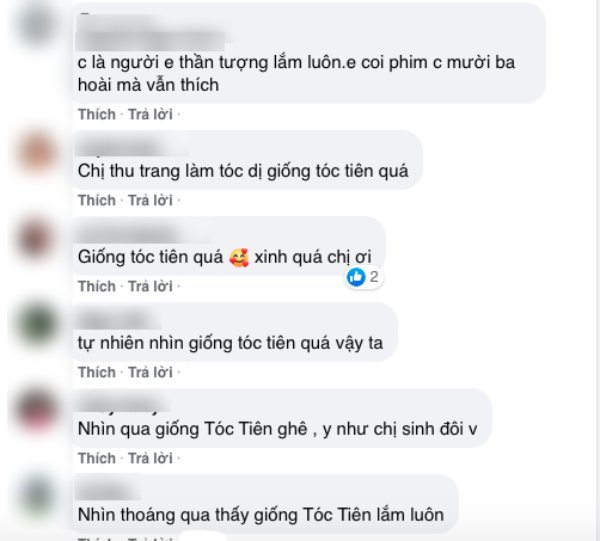  
Phần đông cư dân mạng đều đồng tình rằng phong cách mới của Thu Trang giống Tóc Tiên. (Ảnh: Chụp màn hình)