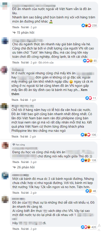  
Cư dân mạng Việt Nam cùng những những bình luận phản "dame" gay gắt. (Ảnh: Chụp màn hình)