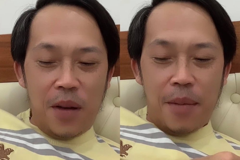 Hoài Linh bất ngờ livestream lúc đêm muộn. (Ảnh: Chụp màn hình).