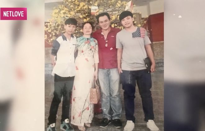  
Gia đình của diễn viên Phương Bình. (Ảnh: Chụp màn hình)