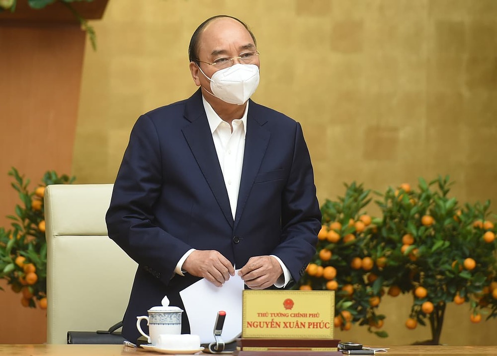  
Thủ tướng Nguyễn Xuân Phúc tại cuộc họp. (Ảnh: VnExpress)