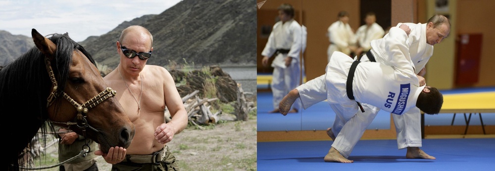  
Những hình ảnh vị lãnh đạo nước Nga ngực trần cưỡi ngựa hay tập võ đã không còn xa lạ. (Ảnh: CNN)