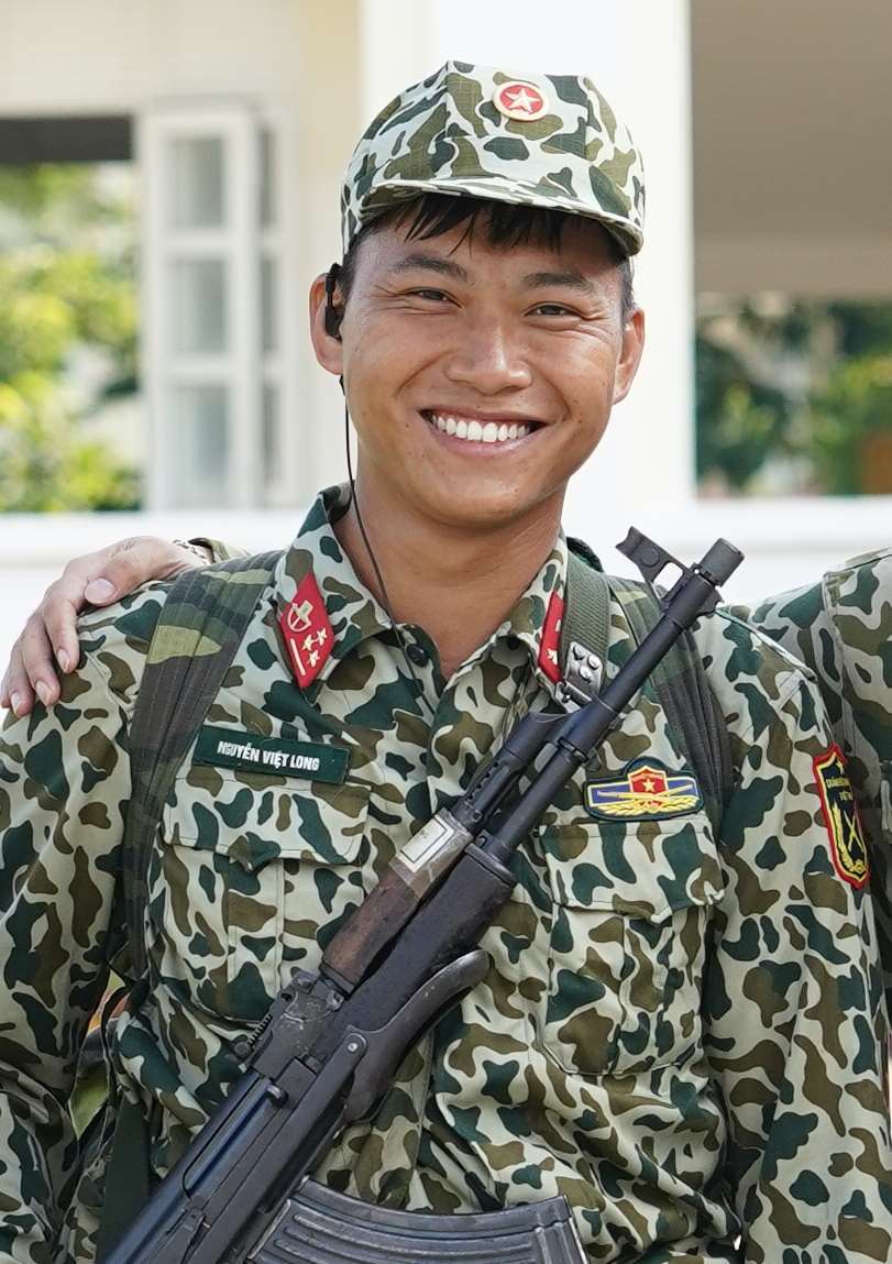  
Mũi trưởng Nguyễn Việt Long tại chương trình. (Ảnh: FB)