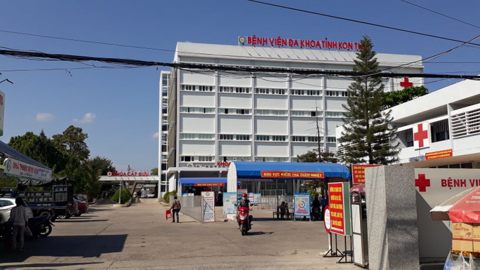 Bệnh viện đa khoa tỉnh Kon Tum, nơi đang điều trị cho bệnh nhân A.V và A.D (Ảnh: Người lao động)
