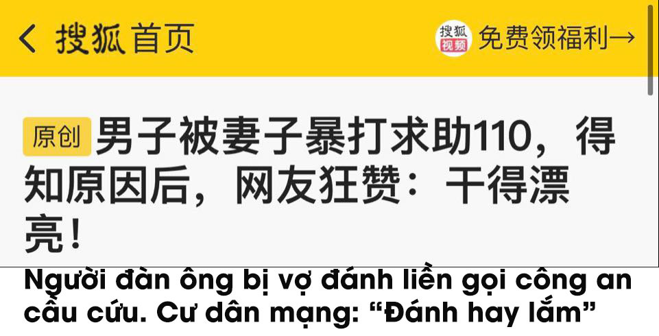  
Bài viết đăng tải trên Sohu. (Ảnh: Chụp màn hình)