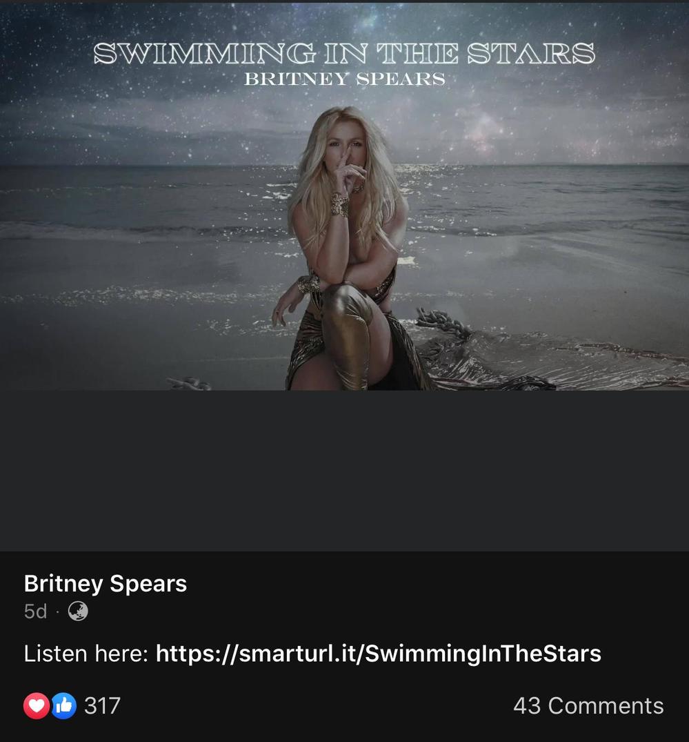  
Ngôi sao US-UK như Britney Spears cũng không thoát khỏi "kiếp nạn" của Facebook. (Ảnh: Chụp màn hình)