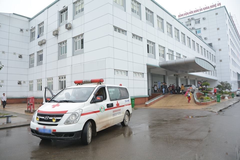  
Bệnh viện hữu nghị đa khoa tỉnh Nghệ An, nơi bệnh nhân được đưa đến cấp cứu. (Ảnh: bvnghean.vn)
