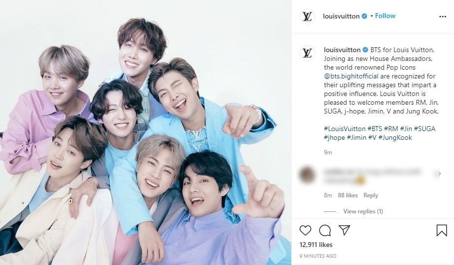 BTS được tuyên là House Ambassador của Louis Vuitton