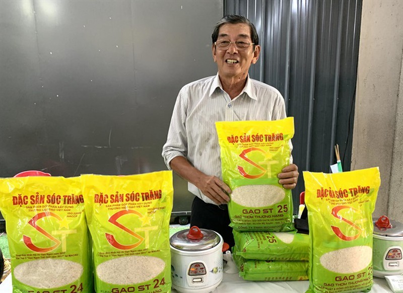  
"Cha đẻ" của loại gạo thơm ngon nhất Việt Nam. (Ảnh: Pháp luật Việt Nam)