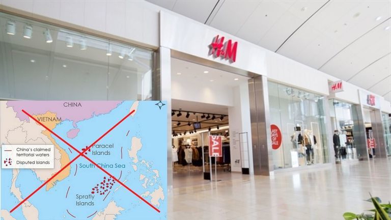  
Thương hiệu thời trang H&M trước đó cũng bị phản đối kịch liệt vì đăng tải bản đồ không chính xác. (Ảnh: Thanh Niên)