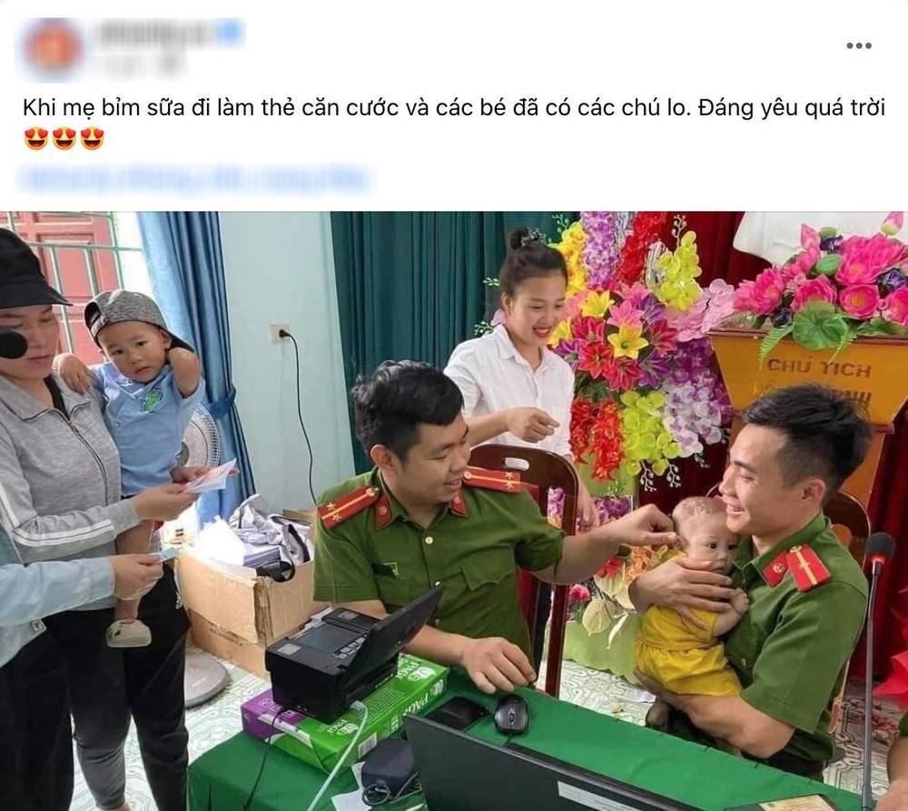 Cảnh tượng dễ thương tại gia nơi làm CCCD. (Ảnh: A.F)
Cảnh tượng dễ thương tại gia nơi làm CCCD. (Ảnh: A.F)