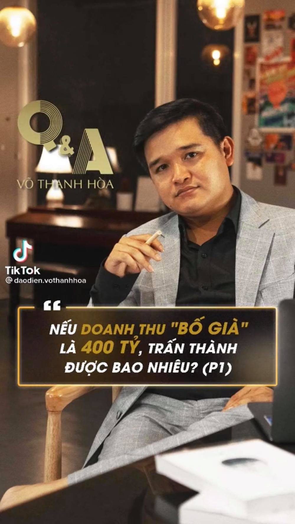  
Đạo diễn Võ Thanh Hòa chia sẻ về việc Trấn Thành được bao nhiêu trong 400 tỷ đó. (Ảnh: Chụp màn hình)