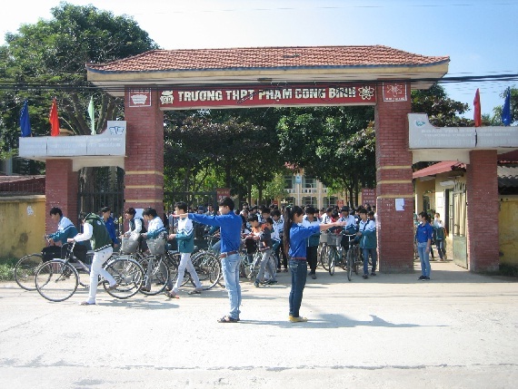  
Trường THPT Phạm Công Bình, nơi thầy giáo công tác. (Ảnh: Sở Giáo dục và Đào tạo Vĩnh Phúc)