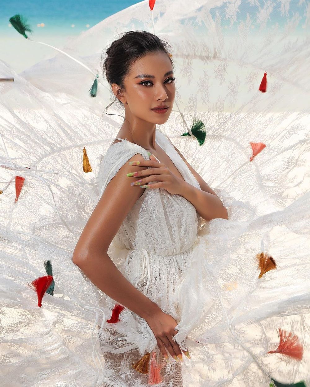  
Kim Duyên là ứng cử viên sáng giá trong chặng đua đến ngôi vị Hoa hậu hoàn vũ thế giới năm 2021 - Ảnh FBNV
