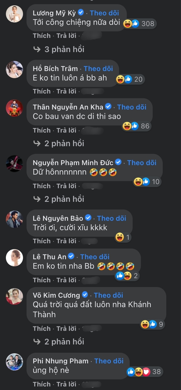  
Các sao Việt tỏ ra thích thú trước sự hài hước của nam diễn viên. (Ảnh chụp màn hình) - Tin sao Viet - Tin tuc sao Viet - Scandal sao Viet - Tin tuc cua Sao - Tin cua Sao