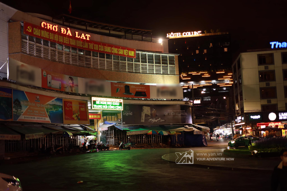  
Chợ đêm Đà Lạt đóng cửa, sau chỉ thị của UBND tỉnh Lâm Đồng. (Ảnh: Nguyễn Nhật Trường)