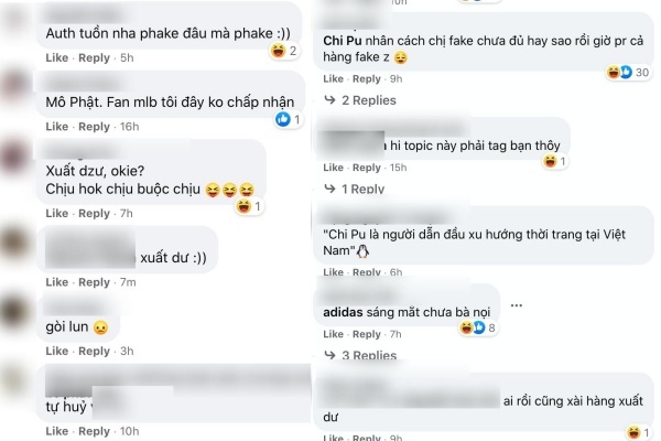  
Chi Pu bị mỉa mai chuyện quảng bá hàng fake trên khắp mạng xã hội. (Ảnh: Chụp màn hình)