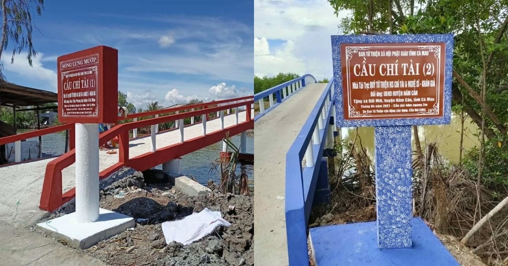  
Hai chiếc cầu tại huyện Cái Nước và tại huyện Năm Căn gần như đã hoàn thành việc xây dựng. (Ảnh: FBNV) - Tin sao Viet - Tin tuc sao Viet - Scandal sao Viet - Tin tuc cua Sao - Tin cua Sao