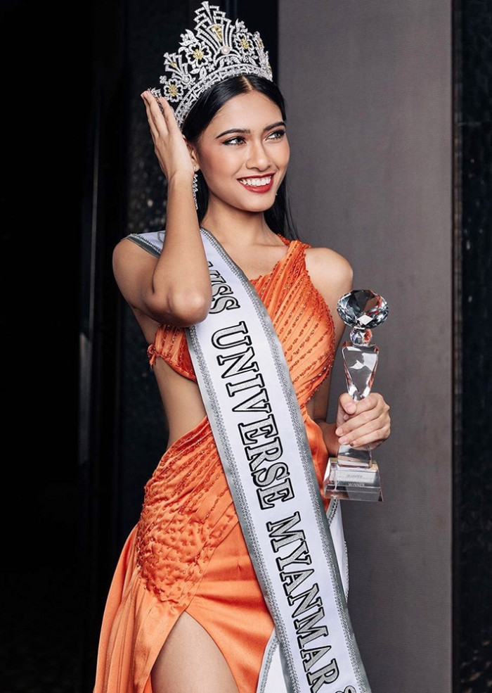  
Hoa hậu Hoàn vũ Myanmar có bước tiến đáng kể tại đấu trường sắc đẹp lớn nhất hành tinh.