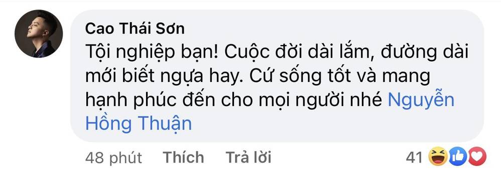  
Vừa đây, Cao Thái Sơn cũng đã có phản hồi dưới bài viết của Nguyễn Hồng Thuận. (Ảnh: Chụp màn hình) - Tin sao Viet - Tin tuc sao Viet - Scandal sao Viet - Tin tuc cua Sao - Tin cua Sao