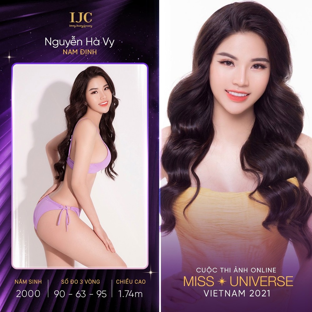  
Hà Vy cũng chẳng thua kém đối thủ nặng ký nào trong cuộc thi ảnh. (Ảnh: Miss Universe Việt Nam 2021)