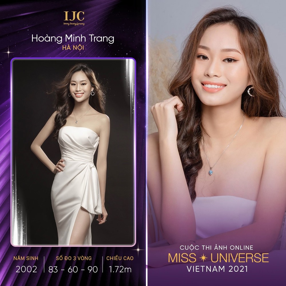  
Hoàng Minh Trang với chiều cao nổi bật cùng body khá chuẩn. (Ảnh: Miss Universe Việt Nam 2021)