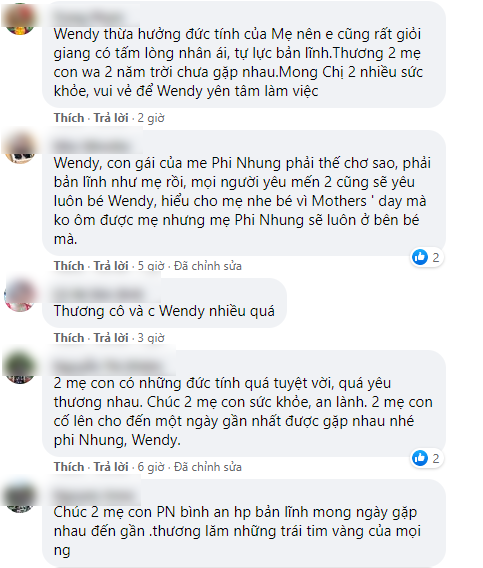  
Cộng đồng mạng nhắn gửi lời động viên đến Phi Nhung và con gái đang ở xa. (Ảnh: chụp màn hình) - Tin sao Viet - Tin tuc sao Viet - Scandal sao Viet - Tin tuc cua Sao - Tin cua Sao