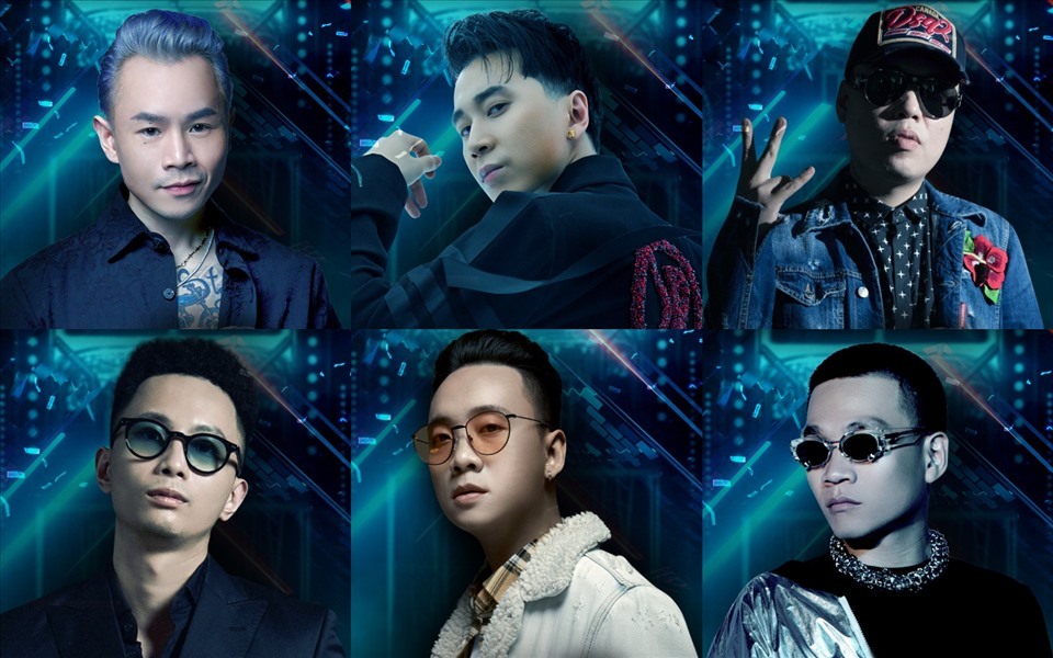 
Rap Việt quy tụ 6 rapper nổi tiếng. (Ảnh: Báo Lao Động)