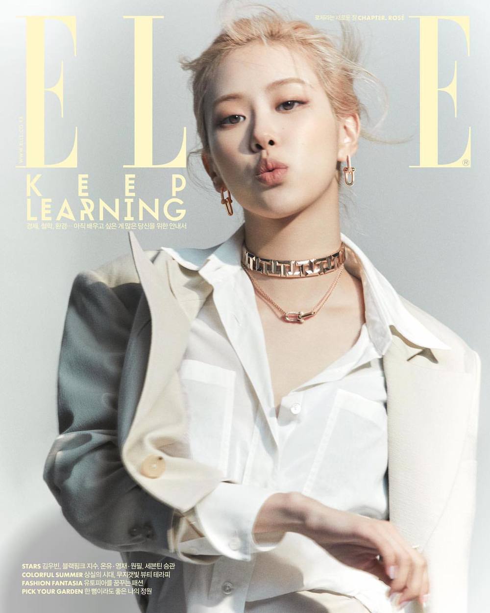Rosé (BLACKPINK) tiếp tục là gương mặt ảnh bìa tạp chí Elle Hàn Quốc
