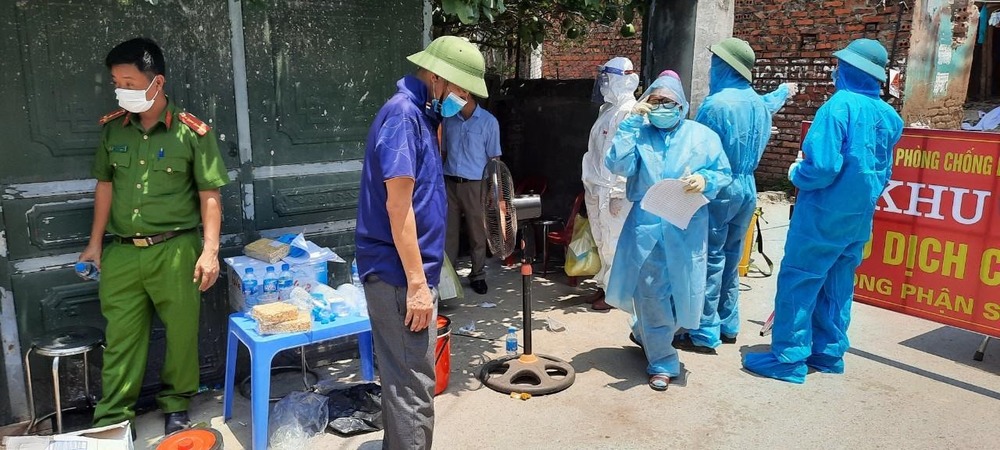  
Toàn bộ huyện Việt Yên đang ở trong tình trạng giãn cách xã hội sau khi phát hiện các ca nhiễm Covid-19. (Ảnh: Sở Y Tế Bắc Giang)