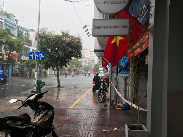  
Khu vực phong tỏa tại TP. Hồ Chí Minh. (Ảnh: Tuổi Trẻ)