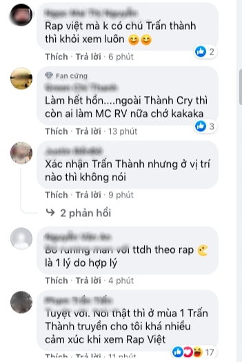  
Khán giả vui mừng khi hay tin nam diễn viên phim Bố Già quay trở lại Rap Việt (Ảnh: Chụp màn hình).