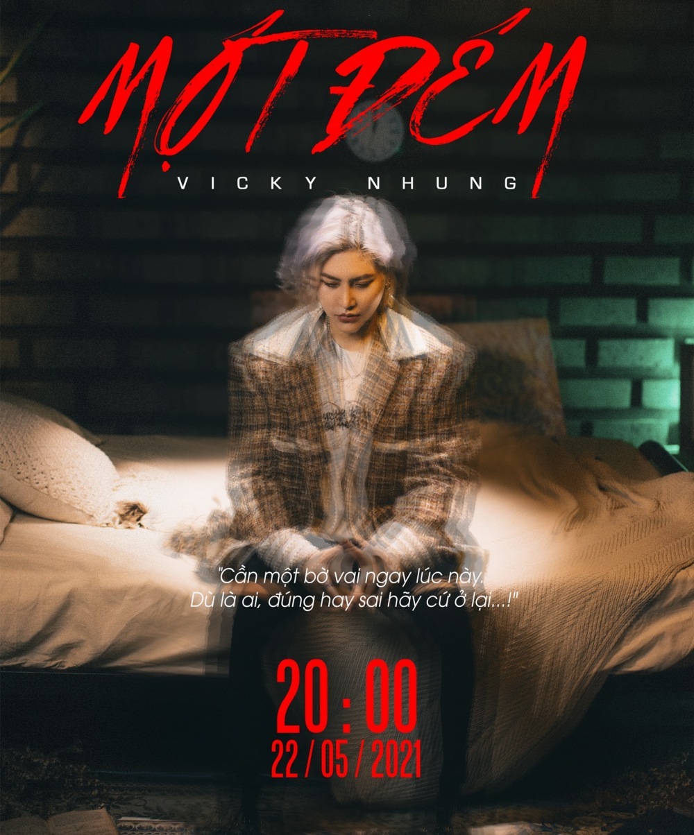  
Poster sản phẩm âm nhạc mới của Vicky Nhung.