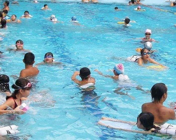  
Một bể bơi công cộng. (Ảnh: VTC News)