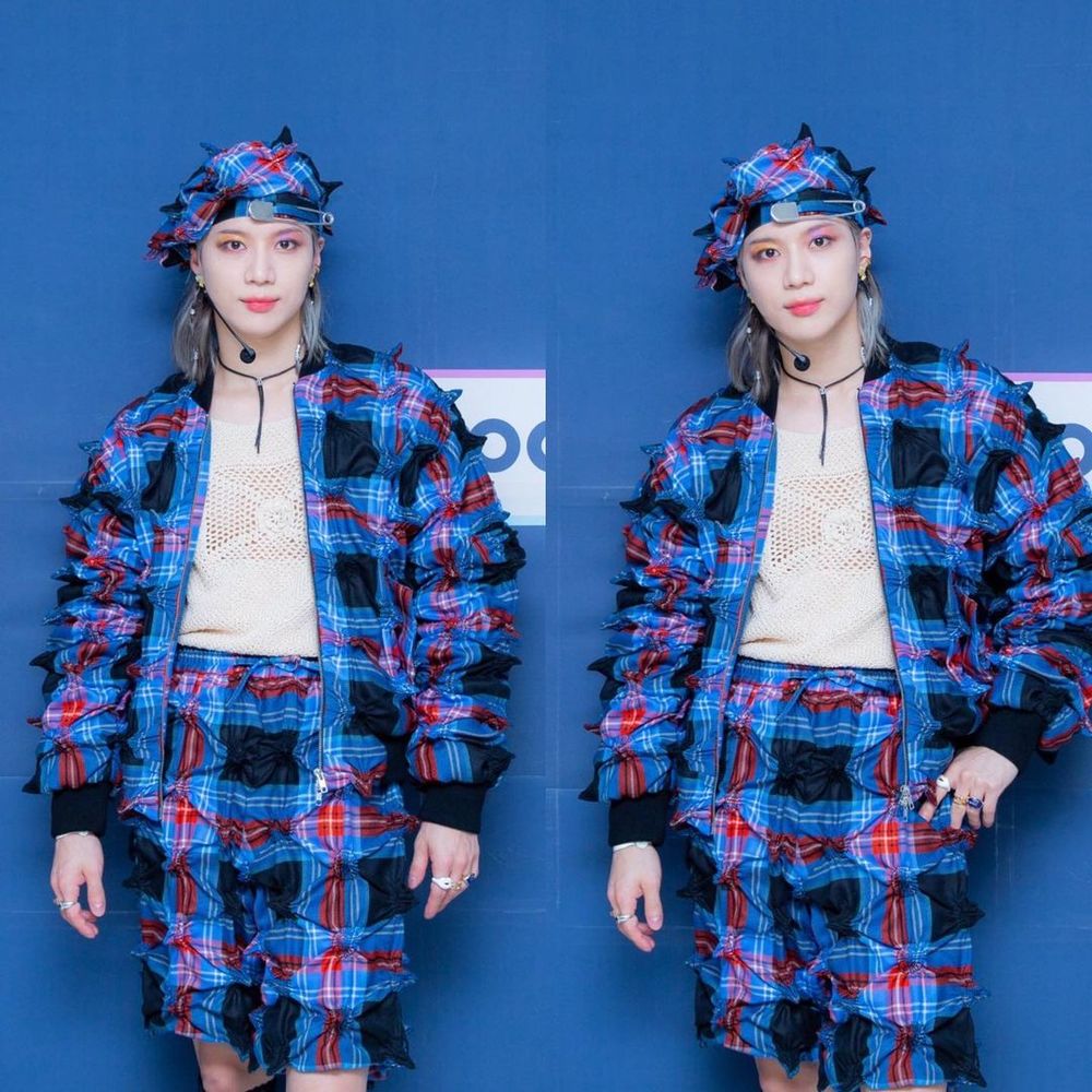  
Taemin trông vô cùng lộng lẫy với lớp trang điểm cầu kỳ tưởng rằng chỉ dành cho phái nữ. (Ảnh: Instagram)
