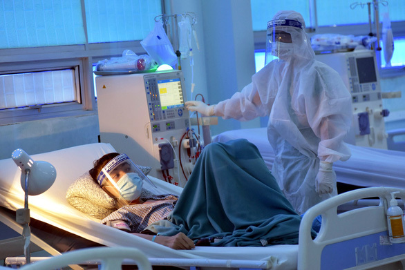  
Bệnh nhân covιᴅ-19 đang điều trị tại TP. Hồ Chí Minh. (Ảnh: VnExpress)
