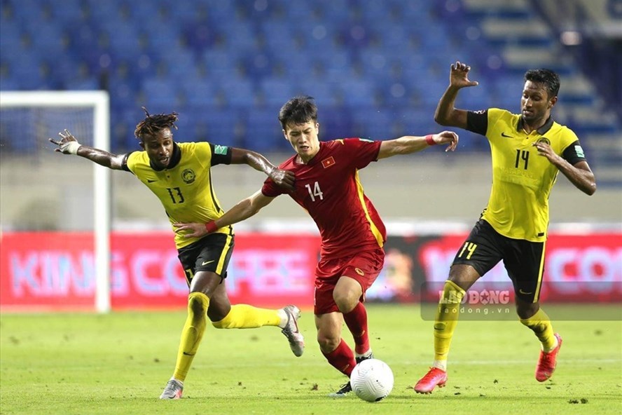  
Trận đấu giữa Việt Nam và Malaysia ngày 11/6 vừa qua. (Ảnh: Lao động)