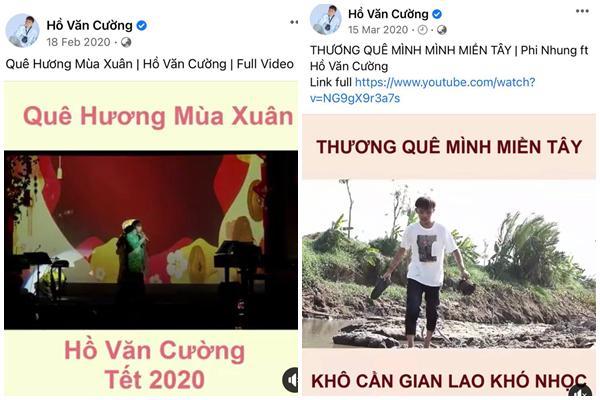  
Đầu năm 2020, nam ca sĩ sản xuất những clip đăng tải trên kênh YouTube mang tên Hồ Văn Cường. - Tin sao Viet - Tin tuc sao Viet - Scandal sao Viet - Tin tuc cua Sao - Tin cua Sao