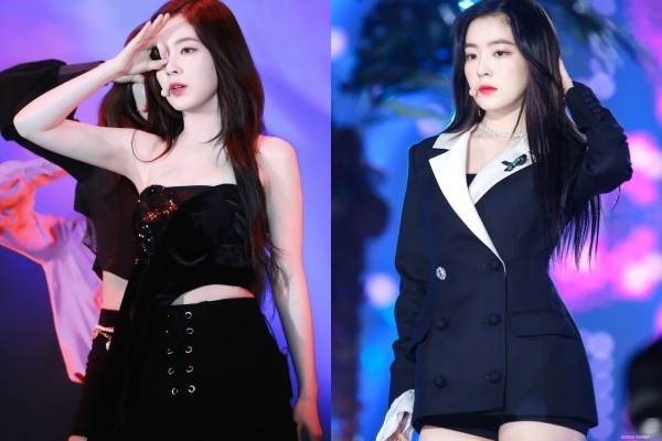  
Irene với những outfit đen ngầu và cá tính. (Ảnh: Pinterest)