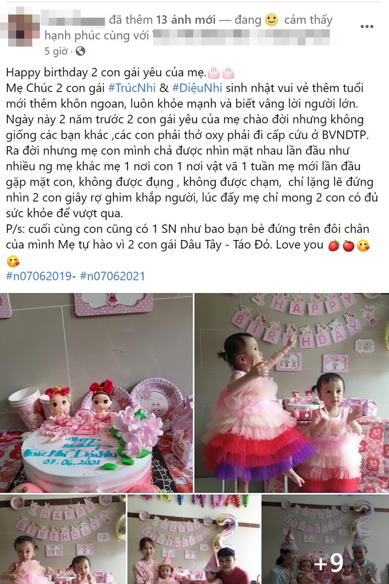  
Mẹ Song Nhi chia sẻ hình ảnh con gái trên trang cá nhân. (Ảnh: Chụp màn hình)