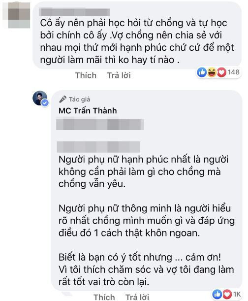  
Vợ bị nhận nhiều nhận xét không hay trong việc nấu ăn nhưng Trấn Thành vẫn bênh vực. (Ảnh: Chụp màn hình) - Tin sao Viet - Tin tuc sao Viet - Scandal sao Viet - Tin tuc cua Sao - Tin cua Sao