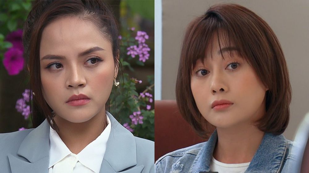 Tạo hình của Thu Quỳnh, Phương Oanh trong Hương Vị Tình Thân. (Ảnh: Thanh Niên) - Tin sao Viet - Tin tuc sao Viet - Scandal sao Viet - Tin tuc cua Sao - Tin cua Sao