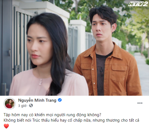  Minh Trang cũng không hiểu nhân vật của mình có phải quá cố chấp hay không. (Ảnh: Facebook nhân vật)