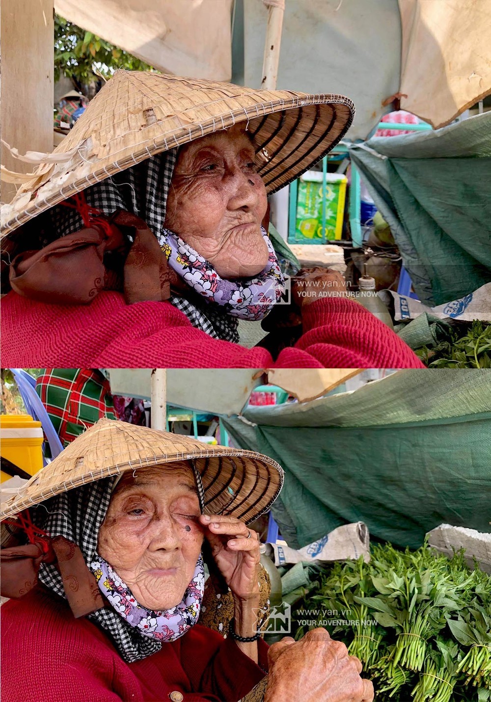 
Bà cụ 81 tuổi đội nắng mưu sinh giữa Sài Gòn.