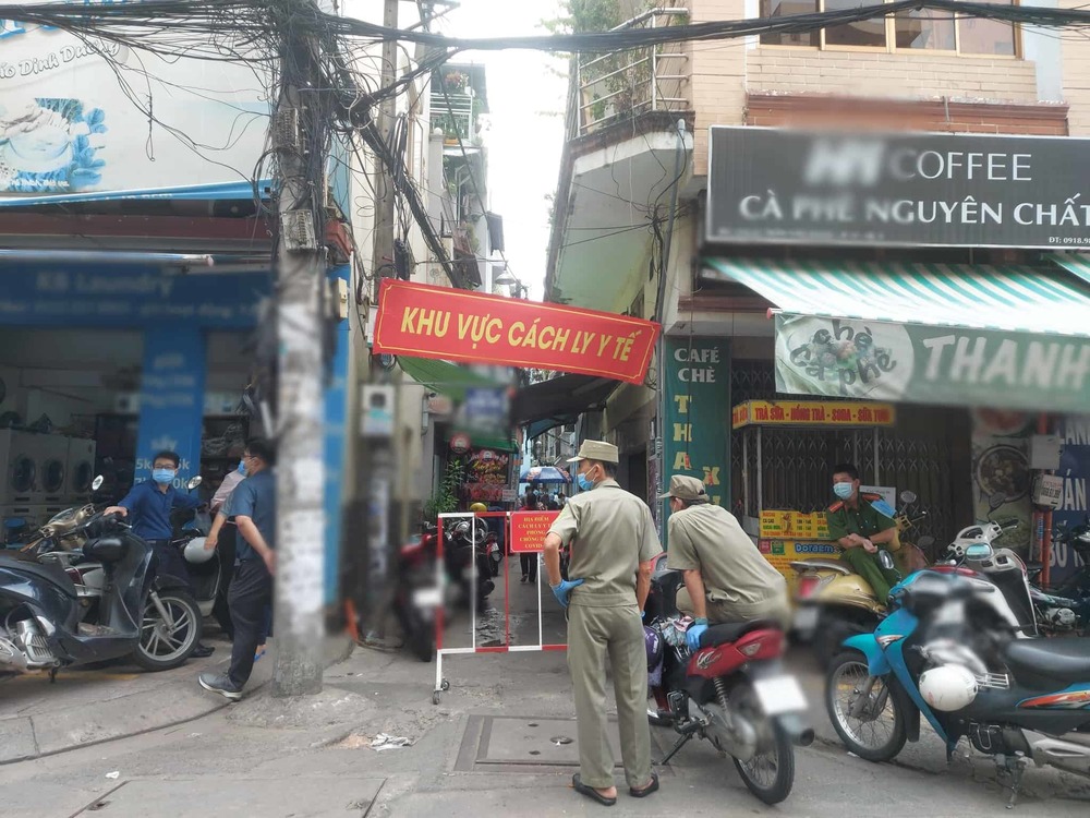  
Một khu vực phong tỏa ở thành phố Hồ Chí Minh. (Ảnh: HCDC)