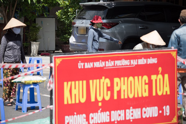  
Phường Nại Hiên Đông, quận Sơn Trà đang được cách ly y tế. (Ảnh: Pháp Luật TP.HCM)