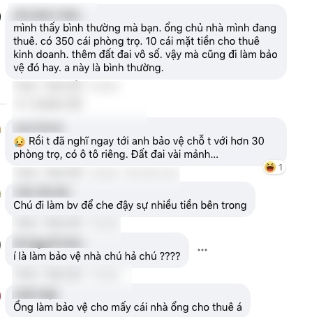 Nhiều khán giả cũng cho biết có rất nhiều người làm công việc bình thường nhưng đều là đại gia. (Ảnh: Chụp màn hình)