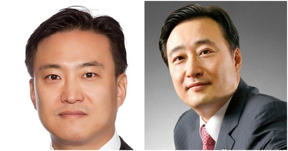Kim Nam Jung (trái) và Kim Nam Goo, một trong hai được cho là bố Jin.