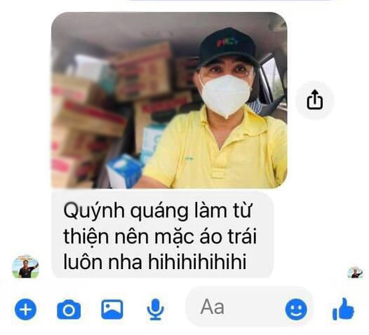 Nam MC xác nhận vì "quýnh quáng làm từ thiện" nên không để ý. (Ảnh: FB Song Minh) - Tin sao Viet - Tin tuc sao Viet - Scandal sao Viet - Tin tuc cua Sao - Tin cua Sao